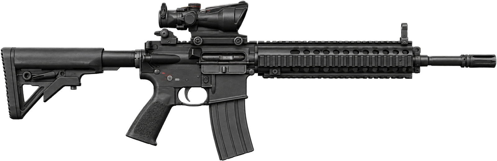 Puška AR-15 u bočnom prikazu
